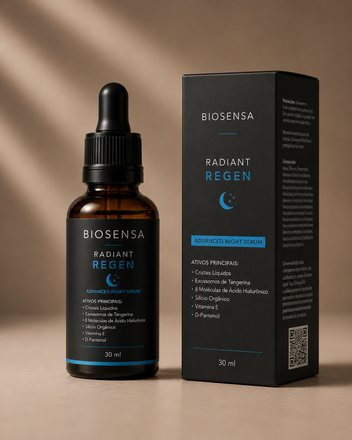 Radiant Regen com embalagem